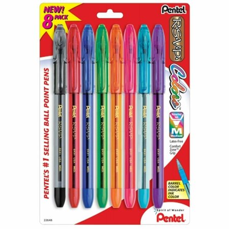 INKINJECTION Assorted R.S.V.P Colors Ballpoint Pens, 6PK IN3543818